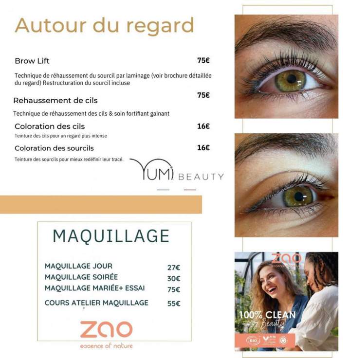 Nos brochure de maquillage à Clermont Ferrand