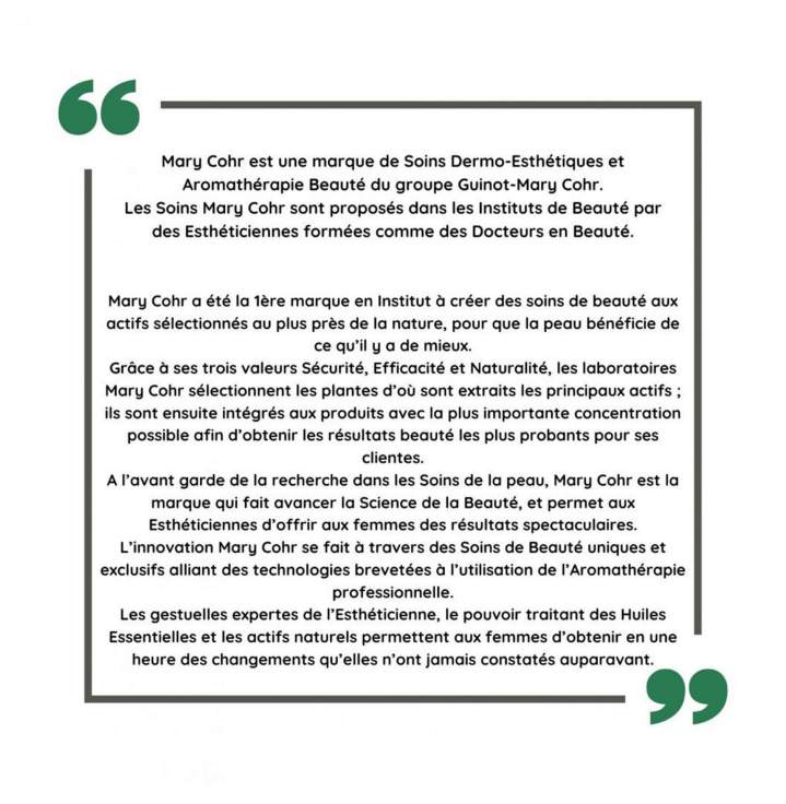 Nos brochure en soins de corps Clermont Ferrand