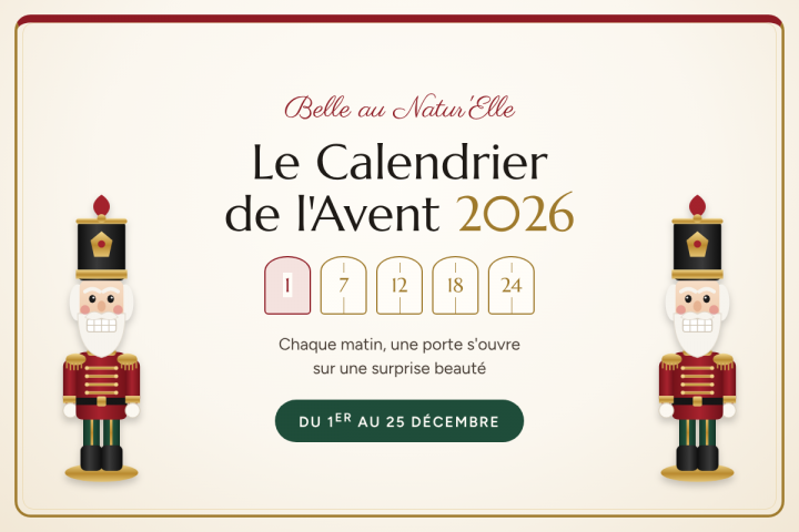 Le Calendrier de l’Avent 2026 », des petites portes de château (la 1 est déjà ouverte), et « Du 1er au 25 décembre ».
