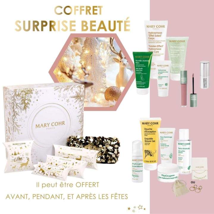 La pochette surprise beauté Mary Cohr débarque chez Belle au Naturelle 63. Un concentré de soins, de miniatures et de surprises beauté dc95 dc9a Parfaite pour (se) faire plaisir. dc49 Quantités limitées, disponible dès aujourd’hui à l’institut. Alors, prête à découvrir ce qui se cache dans votre pochette ? de0d