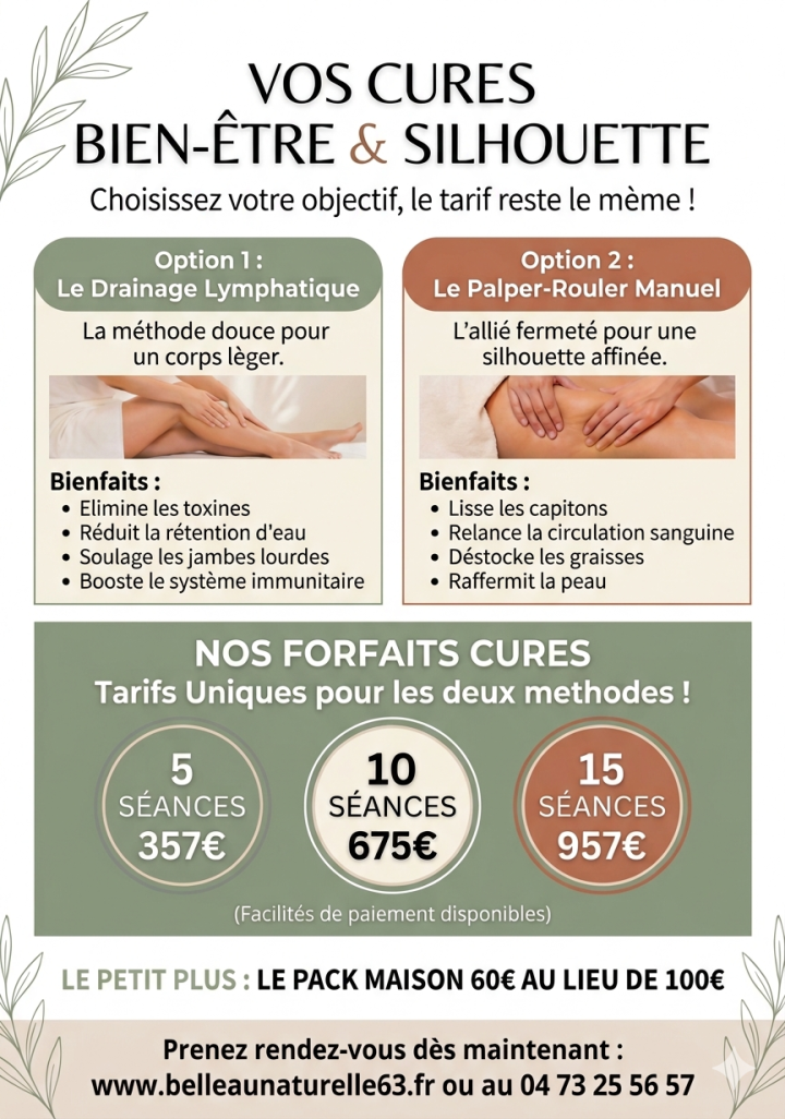 drainage lymphatique palper rouler manuel clermont ferrand 